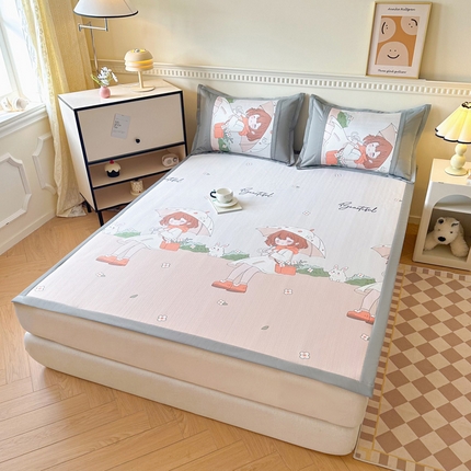 阿牛席业 2025新款凉感印花软席系列一 快乐女孩