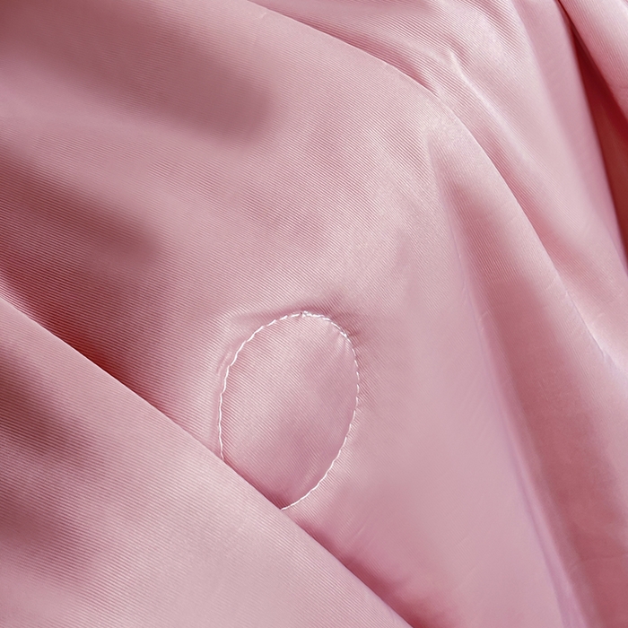 91家纺网 家纺一手货源 找家纺 梦恬佳 2025新款A类凉感夏被系列 纯色粉