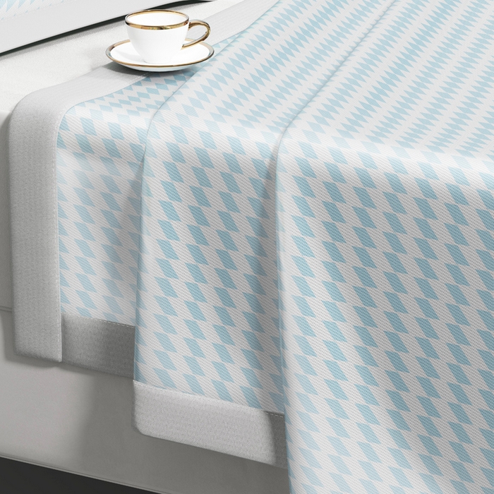 91家纺网 家纺一手货源 找家纺 2025新款冰柔凉席系列-抗菌菱格系列+抗菌良品系列 抗菌菱格-蓝色（条席款）