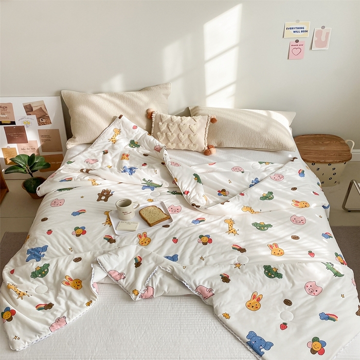 91家纺网 家纺一手货源 找家纺 心卓婴童馆 2025新款A类针织棉被芯—影棚图 动物集