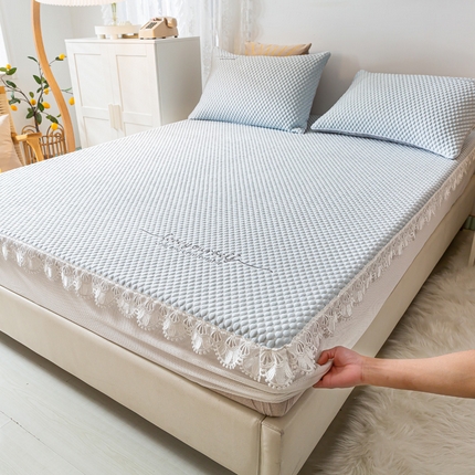 91家纺网 家纺一手货源 找家纺 （总）阿牛席业2025新款凉感软席系列-G-凉感豆豆刺绣床笠