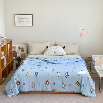 心卓婴童馆 2025新款A类针织棉被芯—影棚图 五彩小熊