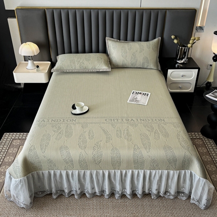 阿牛席业 2025新款凉感床盖系列 e-知夏-驼（床盖）