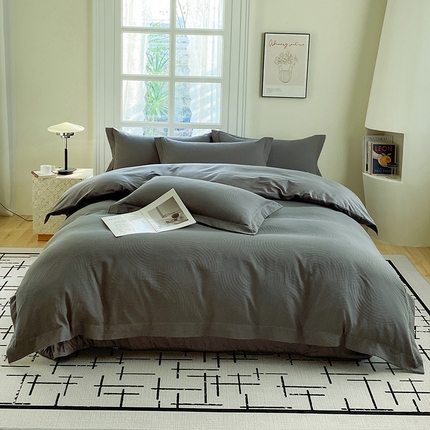 91家纺网 家纺一手货源 找家纺 （总）美伦美焕 2025新款色织水洗棉提花四件套