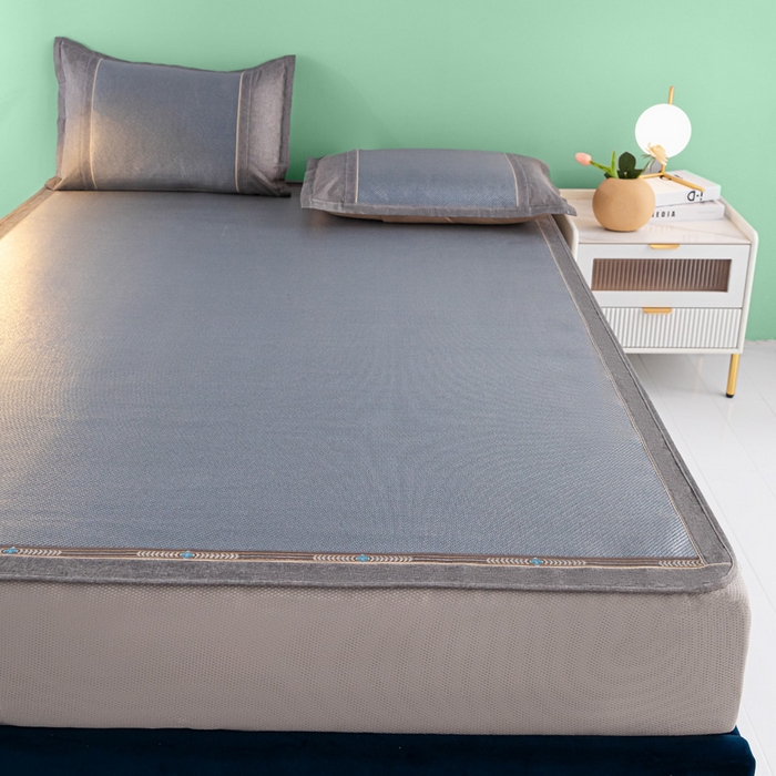 91家纺网 家纺一手货源 找家纺 （总）阿牛席业2025新款冰藤凉席系列冰藤清爽床笠席