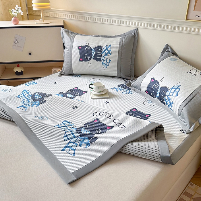 91家纺网 家纺一手货源 找家纺 阿牛席业 2025新款凉感印花软席系列一 库洛米