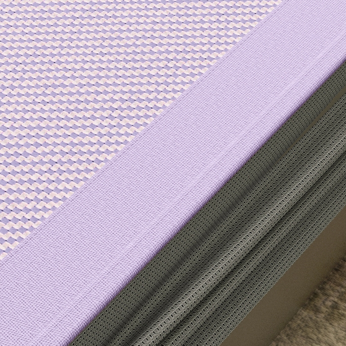 91家纺网 家纺一手货源 找家纺 阿牛席业 2025新款冰藤凉席系列帕帕狗 帕帕狗床笠-紫色