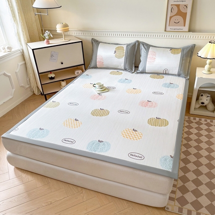 阿牛席业 2025新款凉感印花软席系列一 多彩南瓜