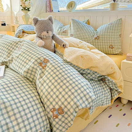 91家纺网 家纺一手货源 找家纺 （总）黑马家居 2025新款全棉喷气13070印花四件套