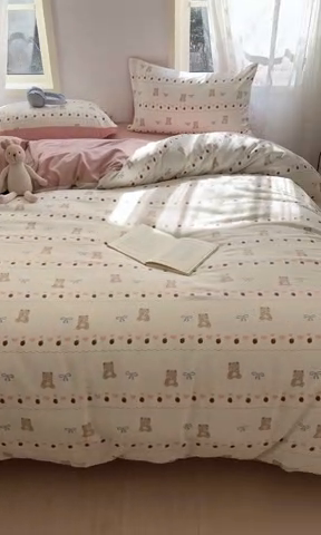 91家纺网 家纺一手货源 找家纺 贝拉梦家纺 2025爆款新款A类有氧针织双层纱四件套 巴比伦米