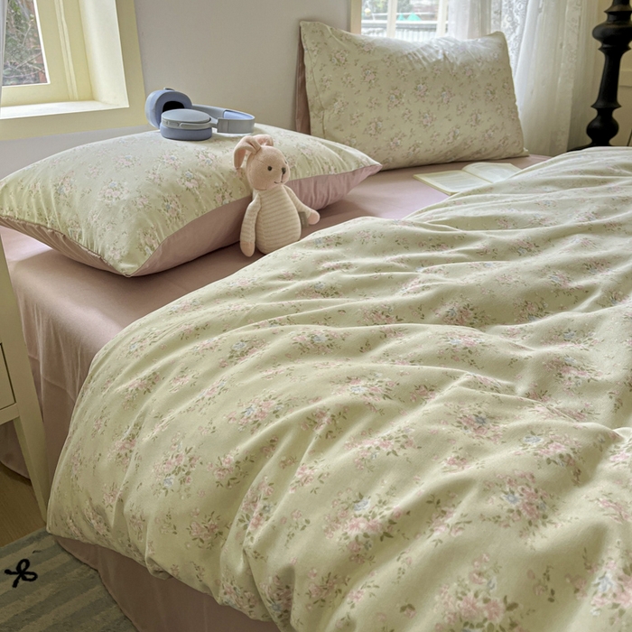 91家纺网 家纺一手货源 找家纺 （总）贝拉梦家纺 2025爆款新款A类有氧针织双层纱四件套