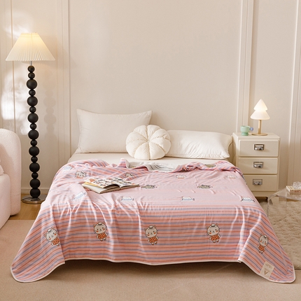 91家纺网 家纺一手货源 找家纺 （总）悦然毛巾被 2025新款全棉６层纱毛巾被