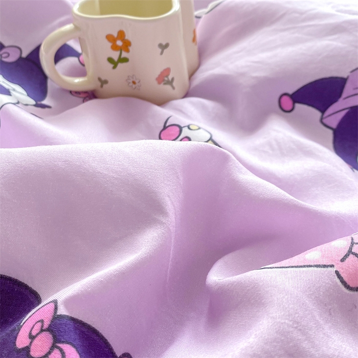 91家纺网 家纺一手货源 找家纺 米乐被业 2025新款水洗棉凉豆豆夏被 卡通甜心