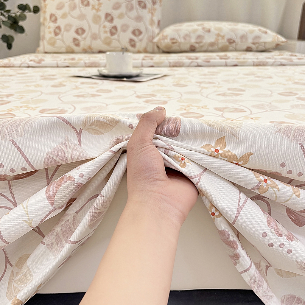 91家纺网 家纺一手货源 找家纺 伊而梦蚊帐 2025新款A类老粗布抗菌床单 挂金锁-红