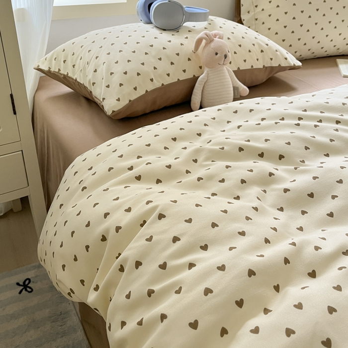 91家纺网 家纺一手货源 找家纺 贝拉梦家纺 2025爆款新款A类有氧针织双层纱四件套 弗洛伊德