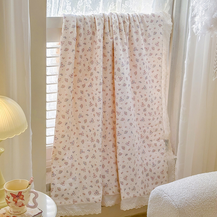 91家纺网 家纺一手货源 找家纺 木楌家居 2025新款全棉双层纱大豆夏被 美熙