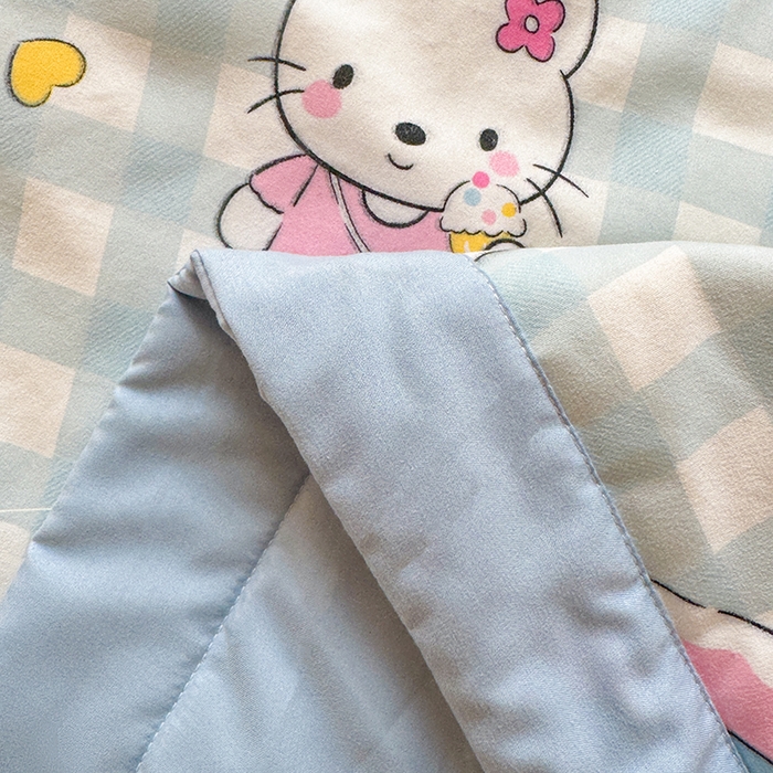 91家纺网 家纺一手货源 找家纺 魅图家纺 2025新款A类超柔云朵棉棉花被夏被 猫咪派对