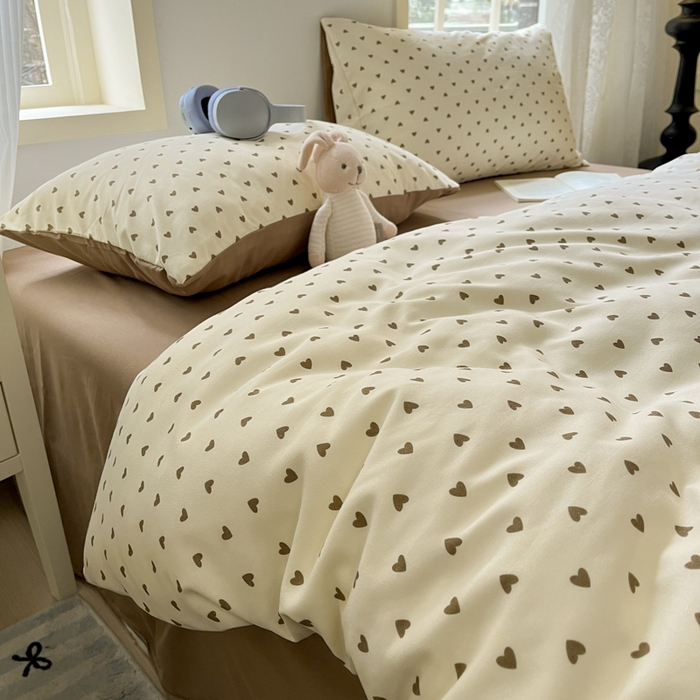 91家纺网 家纺一手货源 找家纺 贝拉梦家纺 2025爆款新款A类有氧针织双层纱四件套 弗洛伊德