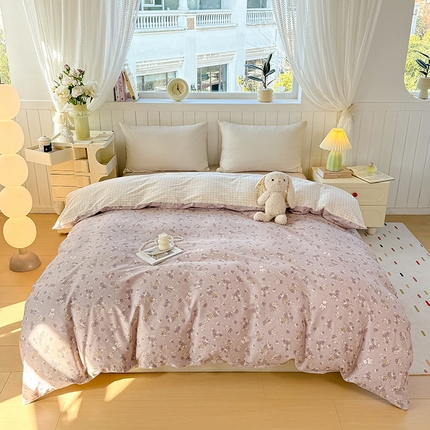 91家纺网 家纺一手货源 找家纺 （总）黑马家居 2025新款全棉喷气13070印花单被套