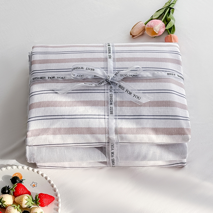 91家纺网 家纺一手货源 找家纺 锦罗绣2025新款A类母婴全棉有氧印花双层纱四件套可定制任意尺寸 寂羽