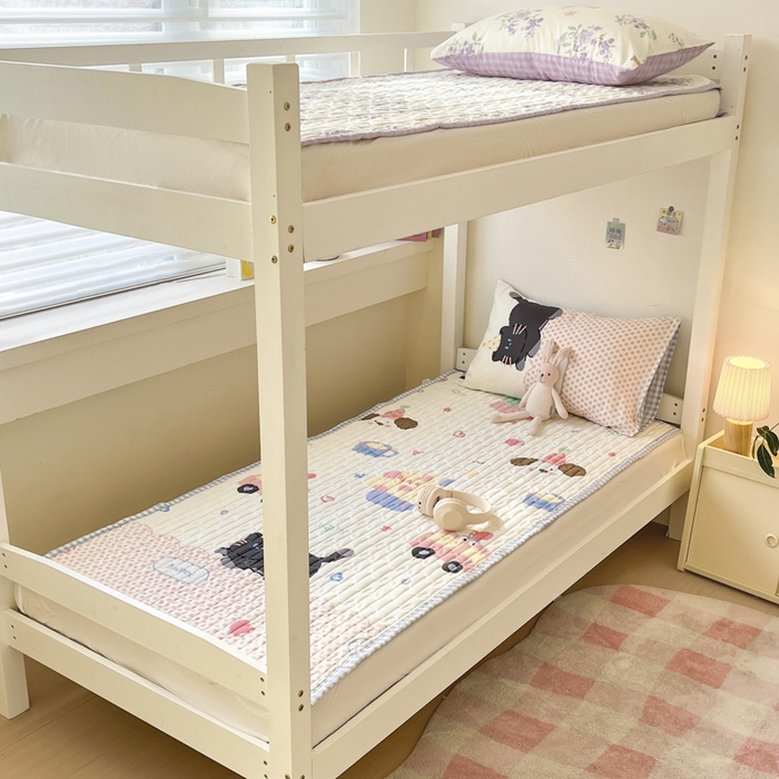 91家纺网 家纺一手货源 找家纺 Sweet dreams甜梦 2025新款全棉卡通小清新棉垫子床垫旅行垫 蛋糕猫猫