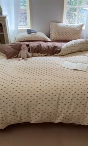 91家纺网 家纺一手货源 找家纺 贝拉梦家纺 2025爆款新款A类有氧针织双层纱四件套 弗洛伊德