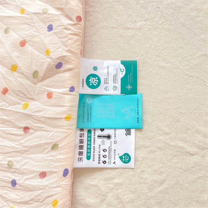 91家纺网 家纺一手货源 找家纺 米乐被业 2025新款水洗棉凉豆豆夏被 彩色波点
