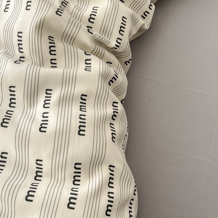 91家纺网 家纺一手货源 找家纺 贝拉梦家纺 2025爆款新款A类有氧针织双层纱四件套 素颜