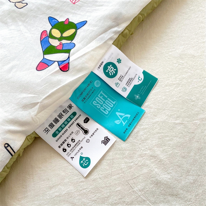 91家纺网 家纺一手货源 找家纺 米乐被业 2025新款水洗棉凉豆豆夏被 趣味小新