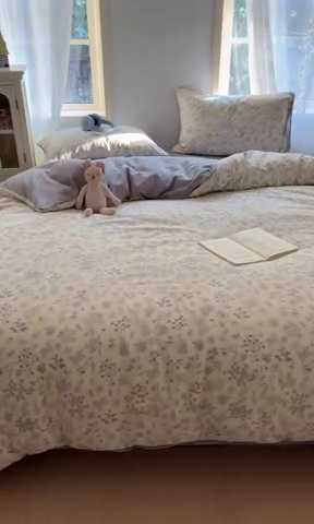 91家纺网 家纺一手货源 找家纺 贝拉梦家纺 2025爆款新款A类有氧针织双层纱四件套 瑞莎