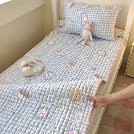 Sweet dreams甜梦 2025新款全棉卡通小清新棉垫子床垫旅行垫 格子狗狗