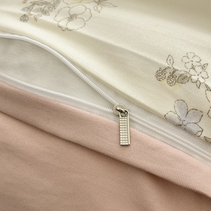 91家纺网 家纺一手货源 找家纺 贝拉梦家纺 2025爆款新款A类有氧针织双层纱四件套 塔莎的花园