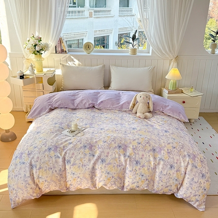 91家纺网 家纺一手货源 找家纺 （总）黑马家居 2025新款全棉喷气13070印花单被套