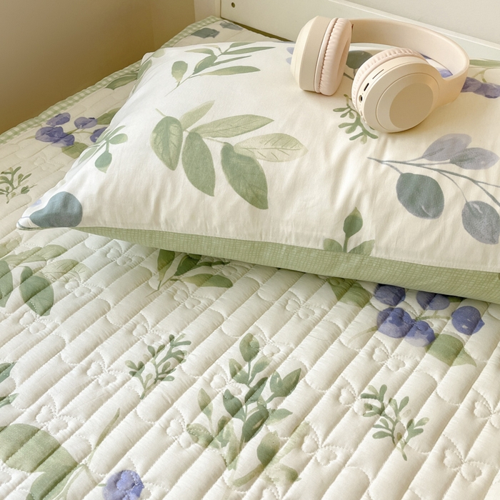 91家纺网 家纺一手货源 找家纺 Sweet dreams甜梦 2025新款全棉卡通小清新棉垫子床垫旅行垫 半夏