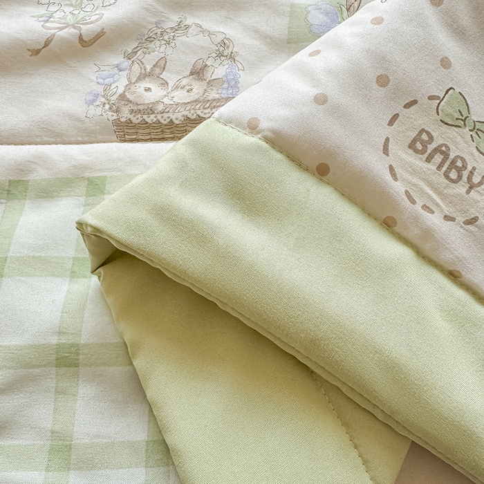 91家纺网 家纺一手货源 找家纺 魅图家纺 2025新款A类超柔云朵棉棉花被夏被 小兔乐园