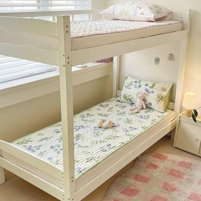 91家纺网 家纺一手货源 找家纺 Sweet dreams甜梦 2025新款全棉卡通小清新棉垫子床垫旅行垫 半夏