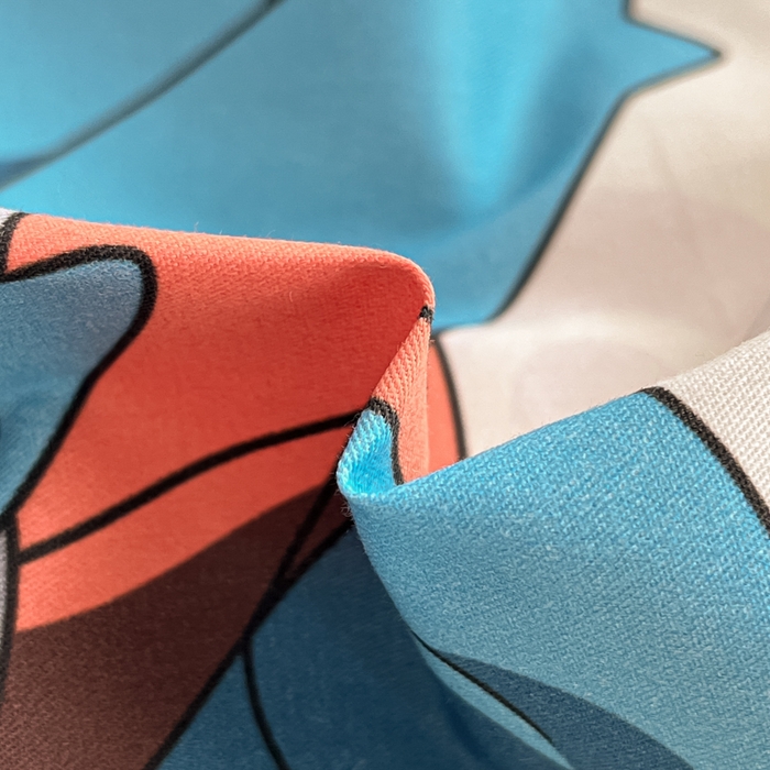 91家纺网 家纺一手货源 找家纺 金爱家 2025新款宝可梦正版授权皮卡丘纯棉印花系列四件套 棉宝可梦-欢快杰尼龟