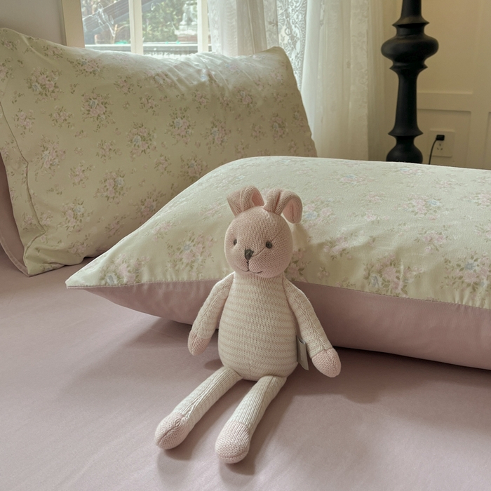 91家纺网 家纺一手货源 找家纺 贝拉梦家纺 2025爆款新款A类有氧针织双层纱四件套 百利甜