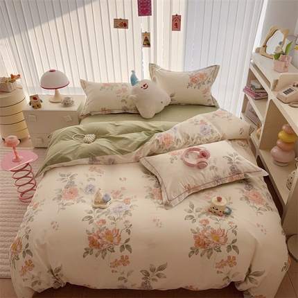 91家纺网 家纺一手货源 找家纺 （总）于果 2025新款全棉13070四件套系列