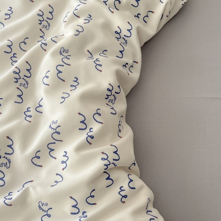 贝拉梦家纺 2025爆款新款A类有氧针织双层纱四件套 冰岛