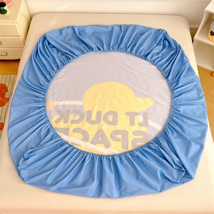 91家纺网 家纺一手货源 找家纺 梦舒羽 2025新款正版全棉床笠卡通床笠罩全包席梦思床垫保护罩 遨游星际