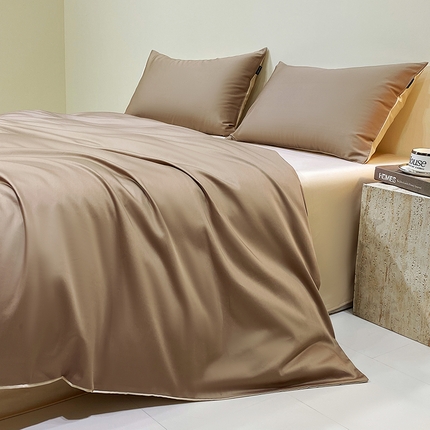 91家纺网 家纺一手货源 找家纺 （总）拼社家纺 2025新款轻奢高支贡缎长绒棉四件套全棉四件套简约纯色纯棉床上用品（买家秀）