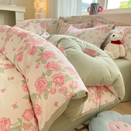 91家纺网 家纺一手货源 找家纺 （总）（买家秀爆款不断货）A类母婴级100纯棉全棉磨毛四件套全棉纯棉全棉磨毛四件套百分百纯棉全棉磨毛四件套