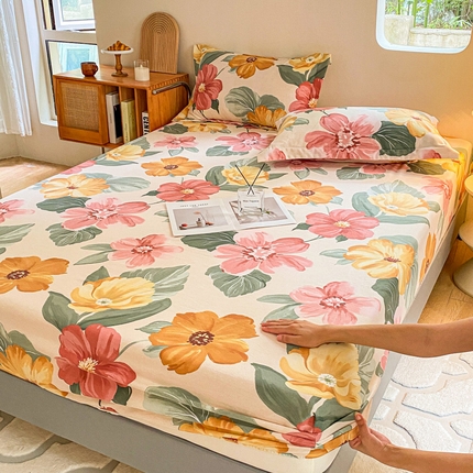 91家纺网 家纺一手货源 找家纺 （优质买家秀热卖款不断货）A类母婴级纯棉全棉磨毛床单纯棉全棉磨毛床笠全棉纯棉磨毛床单全棉纯棉磨毛床笠 浪漫花语