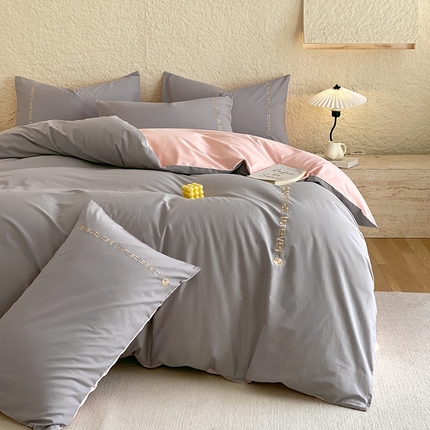 91家纺网 家纺一手货源 找家纺 （总）拼社家纺   2025新款母婴及全棉水洗棉刺绣四件套纯棉床上用品