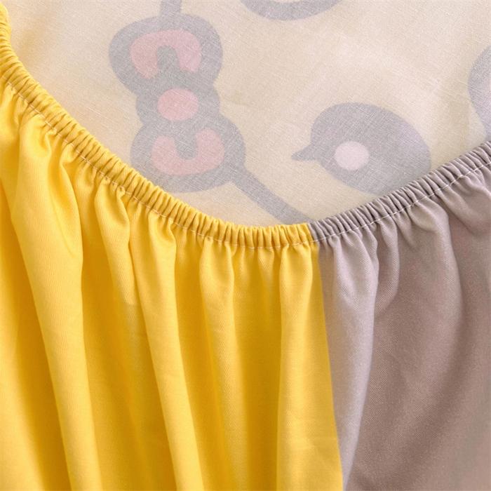 91家纺网 家纺一手货源 找家纺 梦舒羽 2025新款正版全棉床笠卡通床笠罩全包席梦思床垫保护罩 乖巧鸭