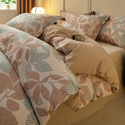 91家纺网 家纺一手货源 找家纺 （买家秀爆款不断货）A类母婴级100纯棉全棉磨毛四件套全棉纯棉全棉磨毛四件套百分百纯棉全棉磨毛四件套 甜心-依恋