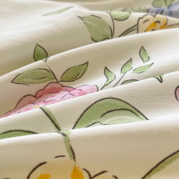 91家纺网 家纺一手货源 找家纺 （买家秀爆款不断货）A类母婴级100纯棉全棉磨毛四件套全棉纯棉全棉磨毛四件套百分百纯棉全棉磨毛四件套 甜心-花园小熊