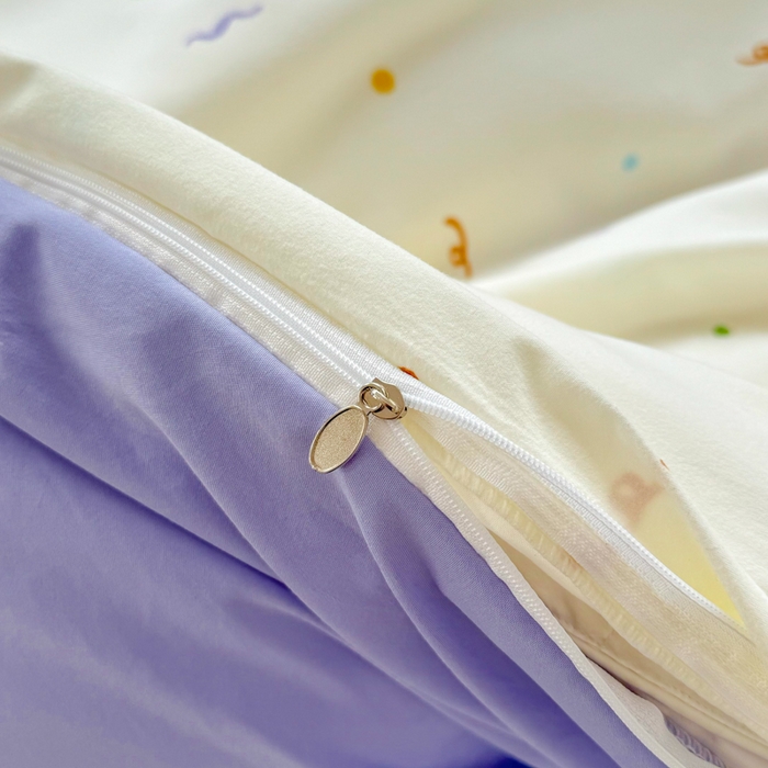 91家纺网 家纺一手货源 找家纺 上尚居 2025新款云朵棉卡通毛巾绣四件套 好朋友