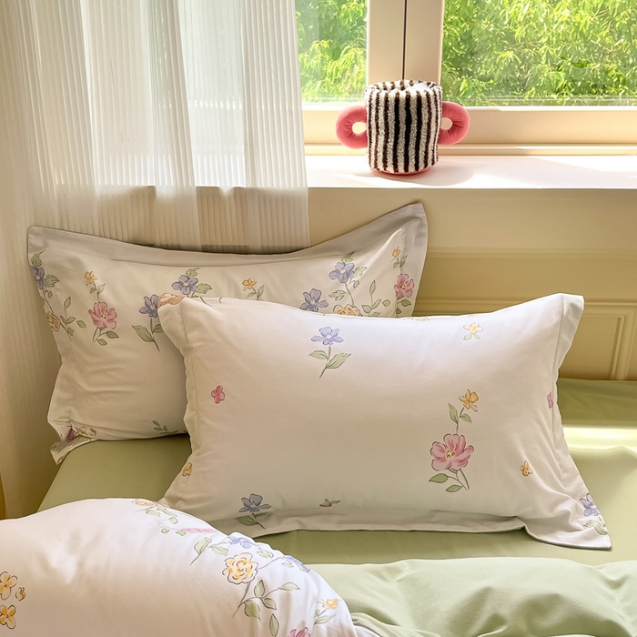 91家纺网 家纺一手货源 找家纺 （买家秀爆款不断货）A类母婴级100纯棉全棉磨毛四件套全棉纯棉全棉磨毛四件套百分百纯棉全棉磨毛四件套 甜心-花园小熊